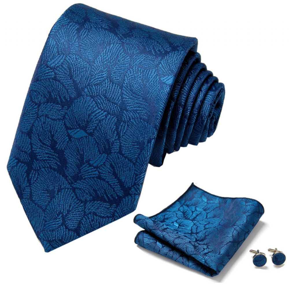 Męski Zestaw Krawatów Biznesowych Fashion Wedding Tie Pocket Square Set