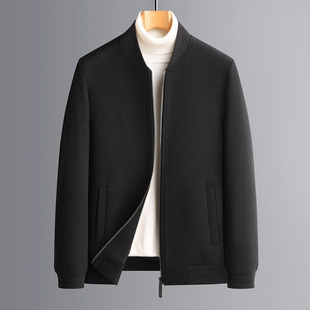 2022 Jesienna Kurtka Wełniana Moda Męska Baseball Collar Jacket Wełny Tops Men