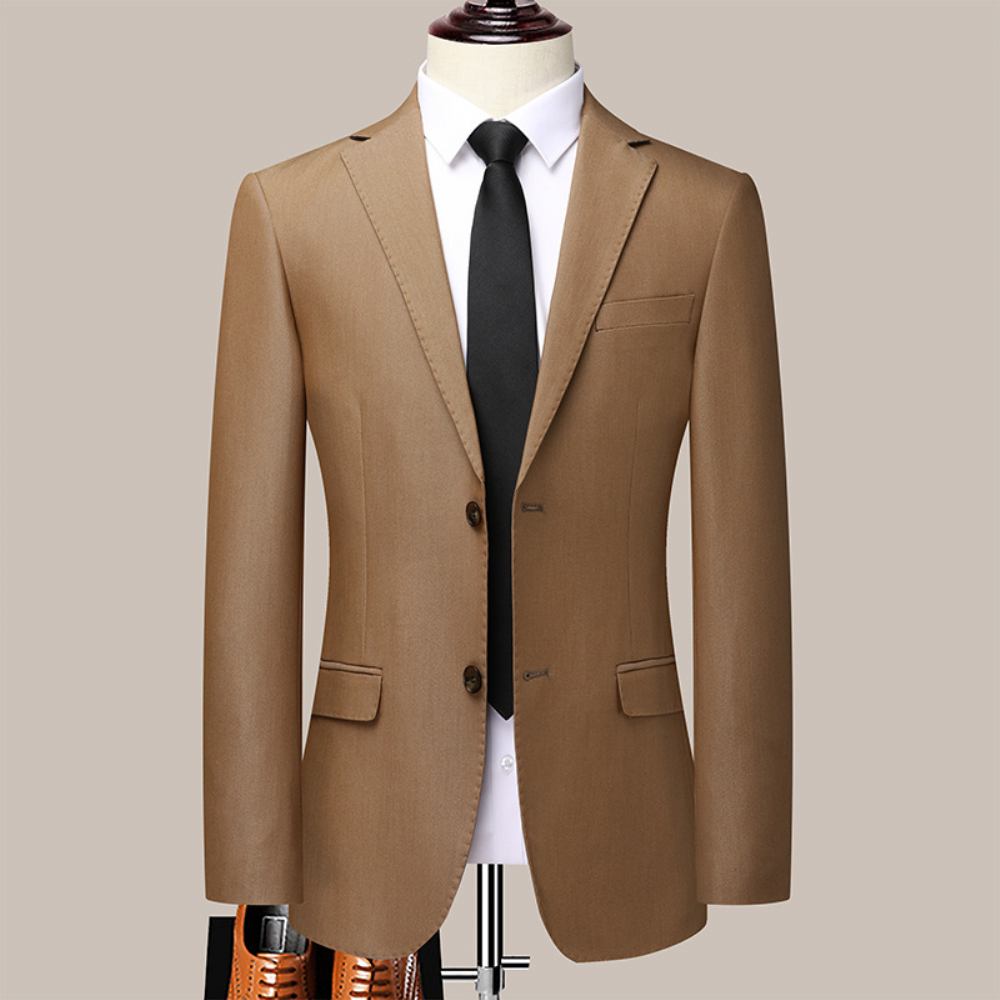 Casual Suit Męski Top Fashion Garnitur Slim Fit Light Business Męska Kurtka