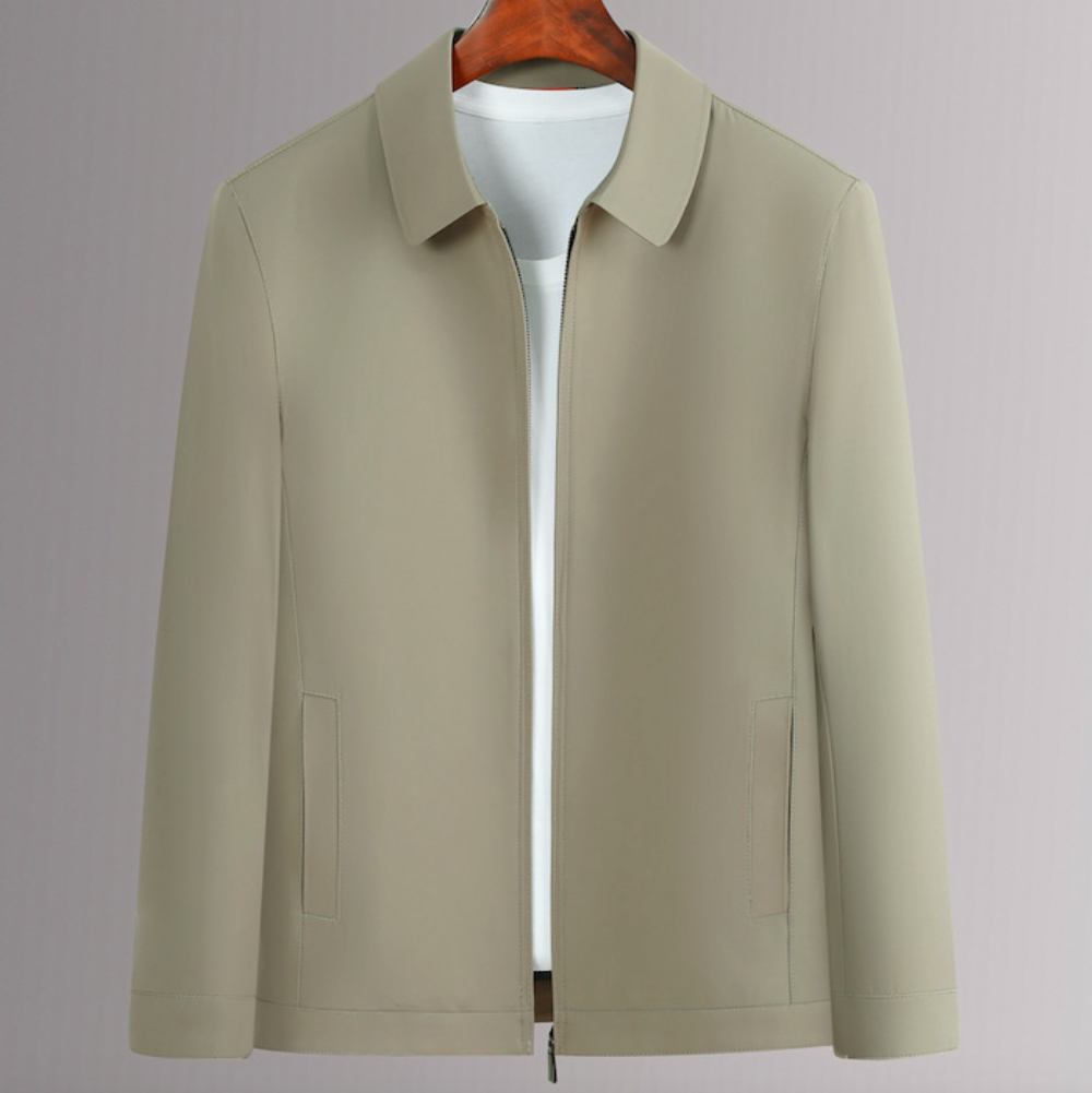 Męska Kurtka 2022 Fall Fashion Lapel Biznesowa Średnim Wieku Coat Leader Casual Jacket