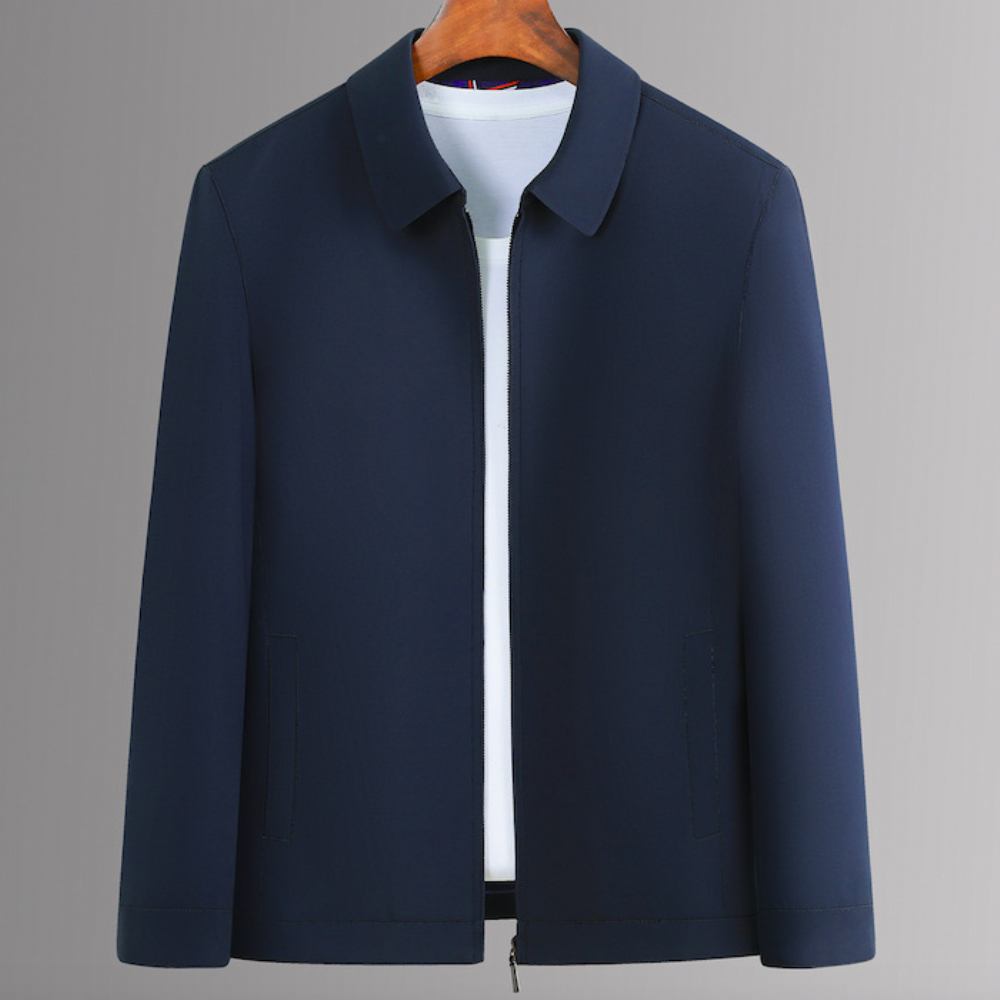 Męska Kurtka 2022 Fall Fashion Lapel Biznesowa Średnim Wieku Coat Leader Casual Jacket